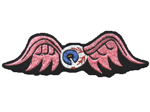 Flying eyeball baby pink wings 8 inch
